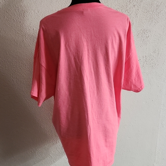 Gildan Pink 'Tired' Short Sleeve Tee - Picture 2 of 5